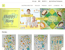 Tablet Screenshot of happybornbabyshop.com